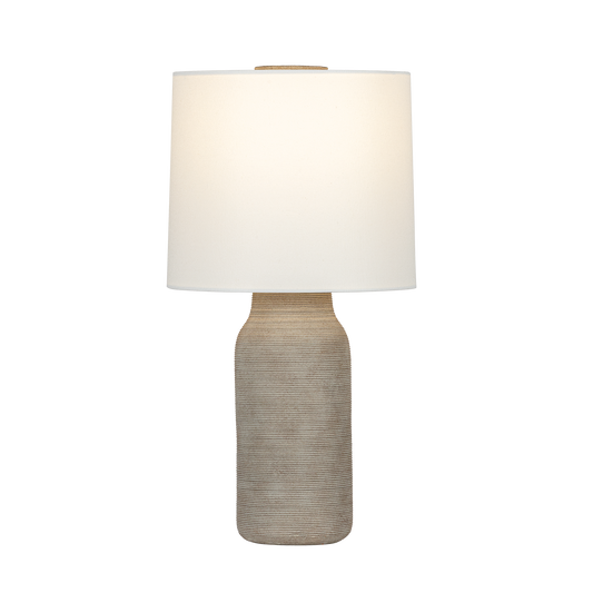Stassi Table Lamp - Aged Brass/Ceramic Stria Terra - Mitzi HL973201-AGB/CTT