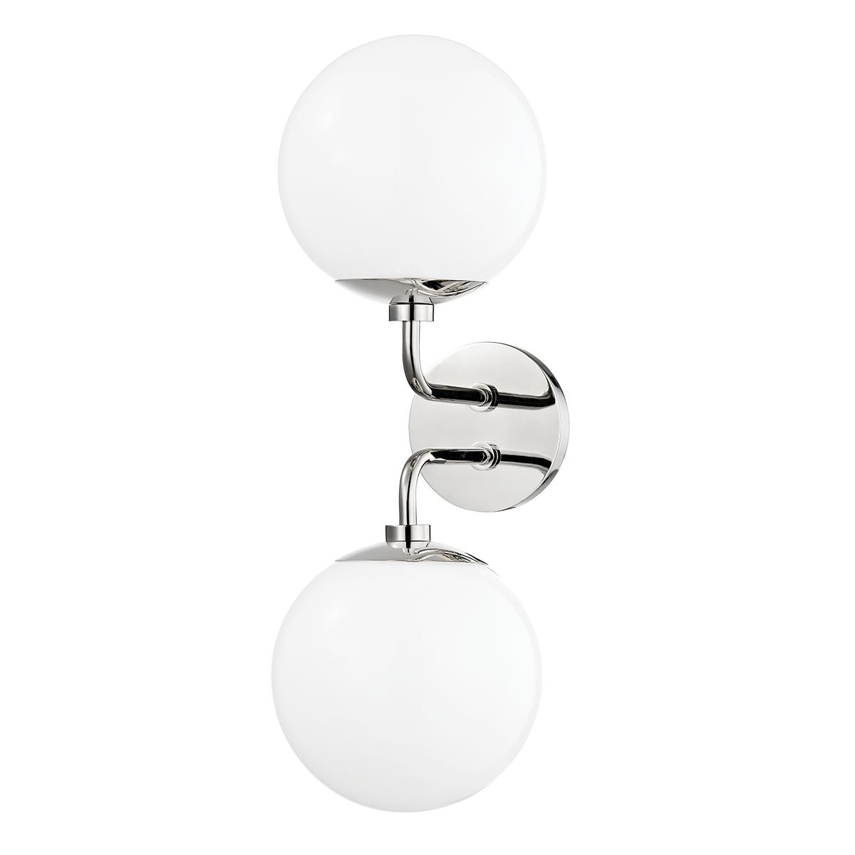 Stella 2-Light Sconce - Polished Nickel by Mitzi