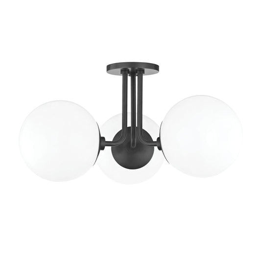 Stella 3-Light Semi-Flush Ceiling Light - Old Bronze by Mitzi