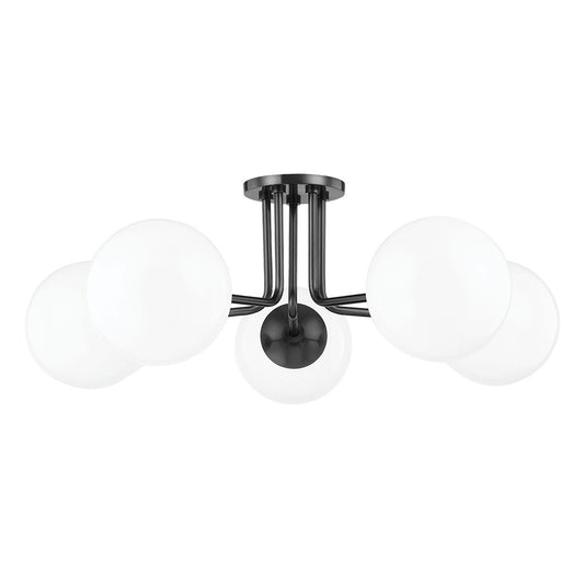 Stella 5-Light Semi-Flush Ceiling Light - Old Bronze by Mitzi
