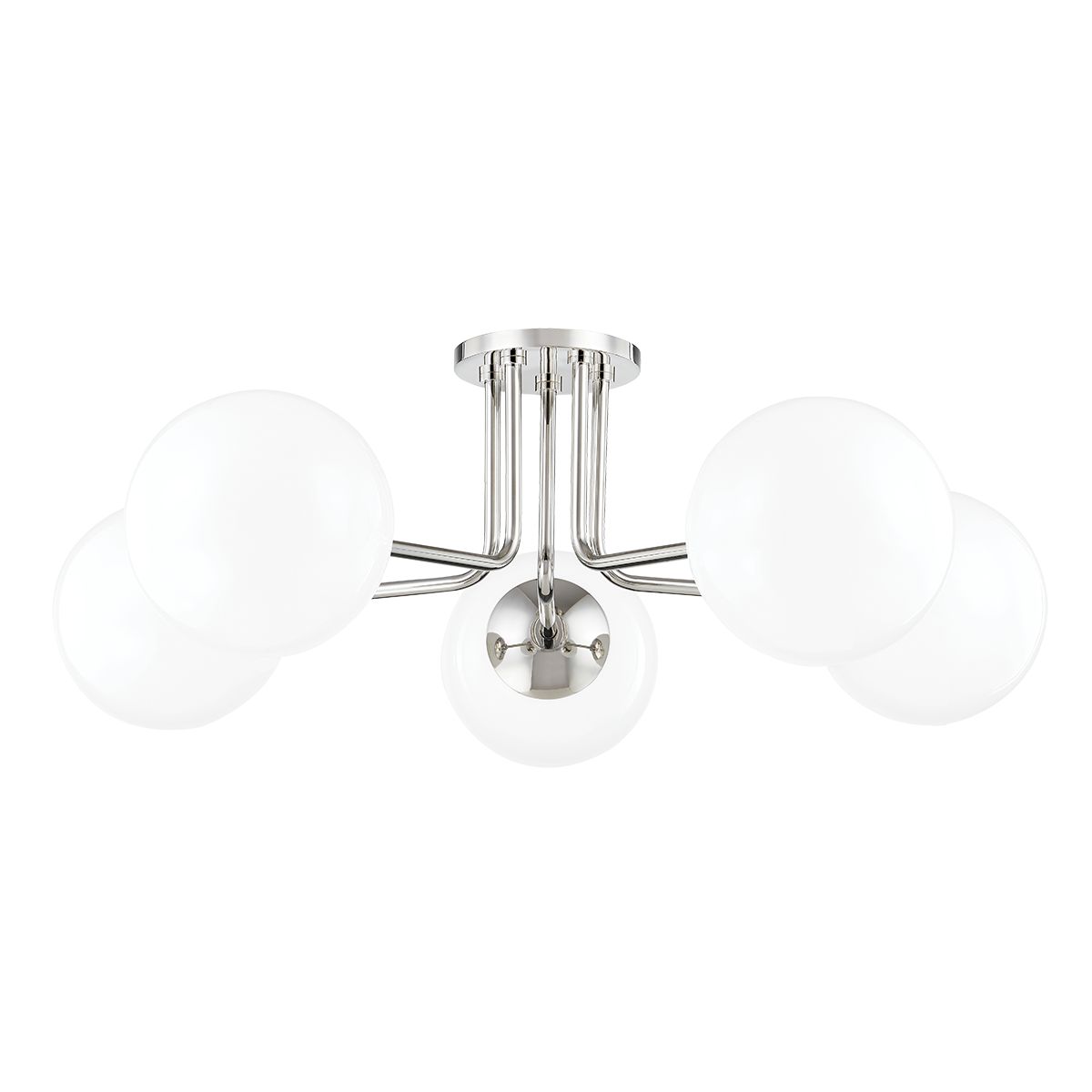 Stella 5-Light Semi-Flush Ceiling Light - Polished Nickel by Mitzi