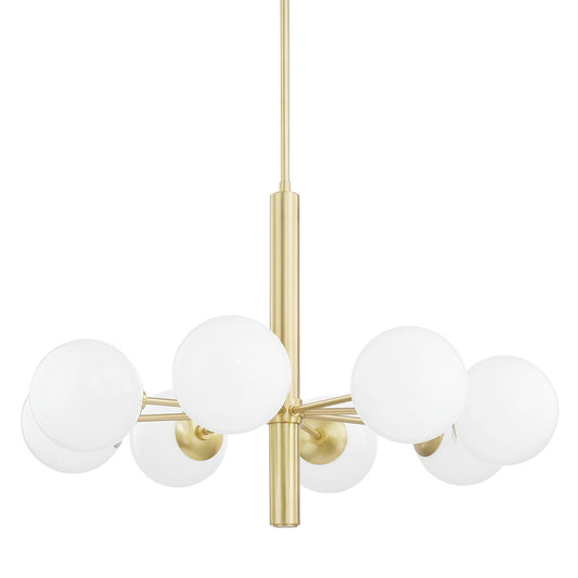 Stella 8-Light Chandelier - Aged Brass by Mitzi