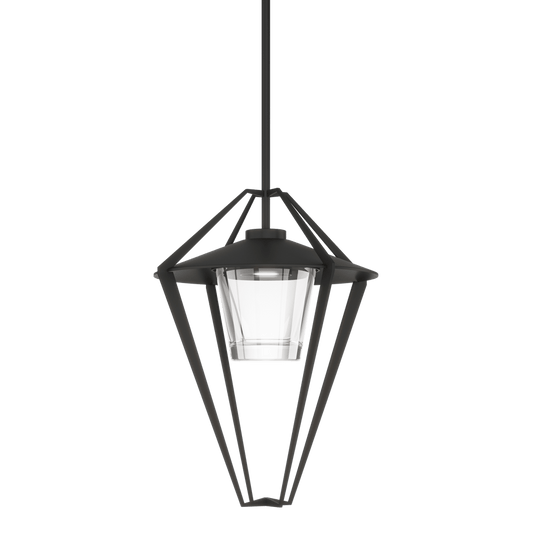 Stellar Large Outdoor Pendant Semi-Flush - Coastal Black by Hubbardton Forge