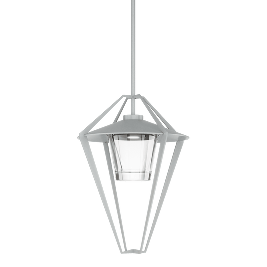 Stellar Large Outdoor Pendant Semi-Flush - Coastal Burnished Steel by Hubbardton Forge