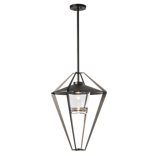 Stellar Large Outdoor Pendant Semi-Flush - Oil Rubbed Bronze by Hubbardton Forge