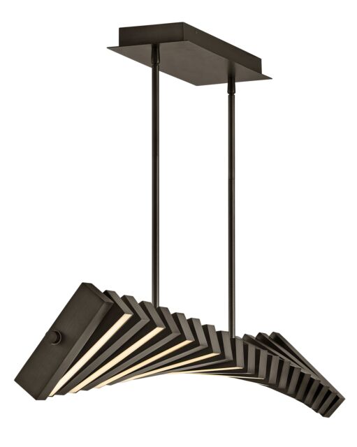 Stitch Medium Adjustable LED Linear - Painted Black Oxide by Fredrick Ramond