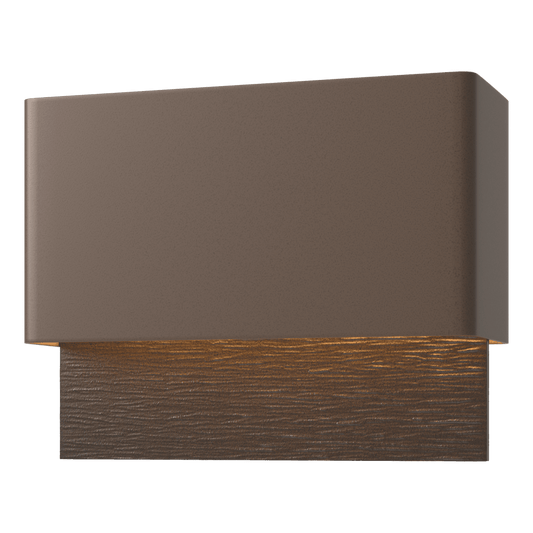 Stratum Dark Sky Friendly LED Outdoor Sconce - Coastal Bronze - Oil Rubbed Bronze Accent by Hubbardton Forge