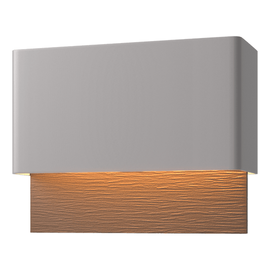 Stratum Dark Sky Friendly LED Outdoor Sconce - Coastal Burnished Steel - Coastal Bronze Accent by Hubbardton Forge