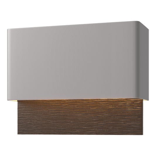 Stratum Dark Sky Friendly LED Outdoor Sconce - Coastal Burnished Steel - Oil Rubbed Bronze Accent by Hubbardton Forge