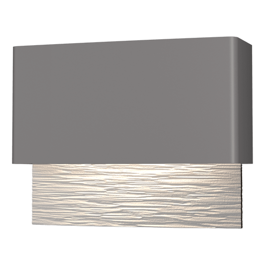 Stratum Dark Sky Friendly LED Outdoor Sconce - Coastal Burnished Steel - White Accent by Hubbardton Forge