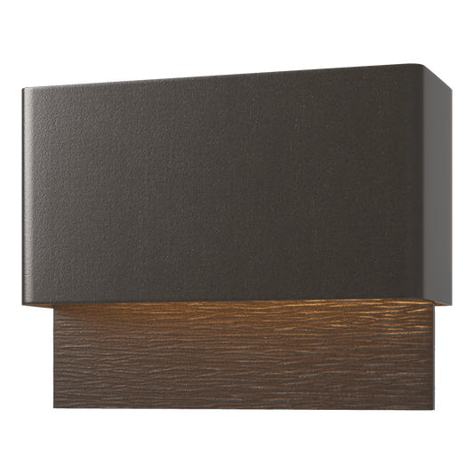 Stratum Dark Sky Friendly LED Outdoor Sconce - Oil Rubbed Bronze - Oil Rubbed Bronze Accent by Hubbardton Forge