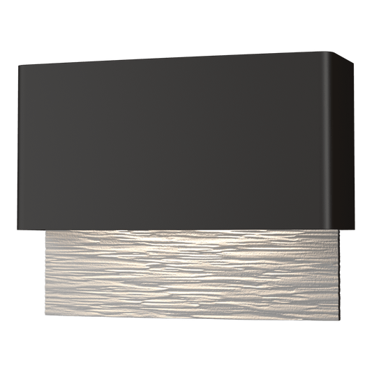 Stratum Dark Sky Friendly LED Outdoor Sconce - Oil Rubbed Bronze - White Accent by Hubbardton Forge