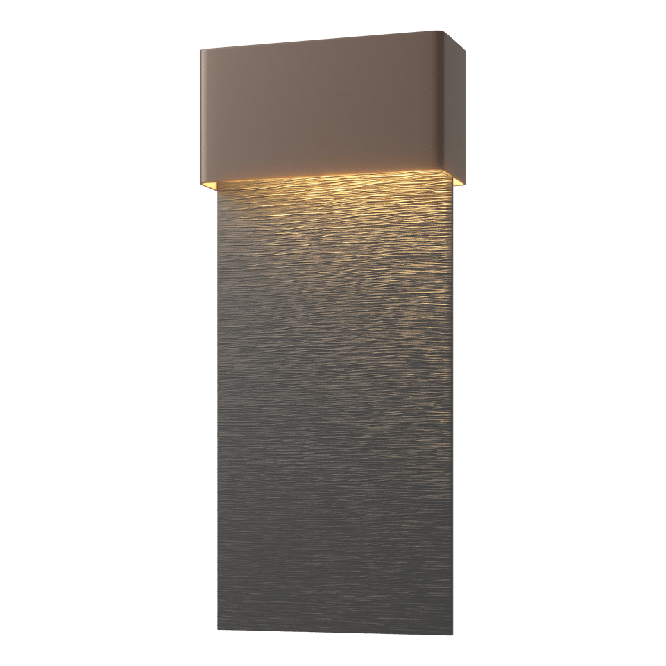 Stratum Large Dark Sky Friendly LED Outdoor Sconce - Coastal Bronze - Coastal Black Accent by Hubbardton Forge