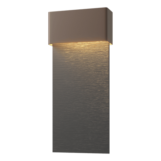 Stratum Large Dark Sky Friendly LED Outdoor Sconce - Coastal Bronze - Coastal Black Accent by Hubbardton Forge