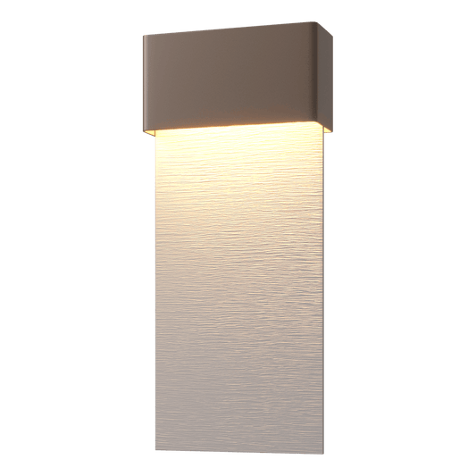 Stratum Large Dark Sky Friendly LED Outdoor Sconce - Coastal Bronze - Coastal Burnished Steel Accent by Hubbardton Forge