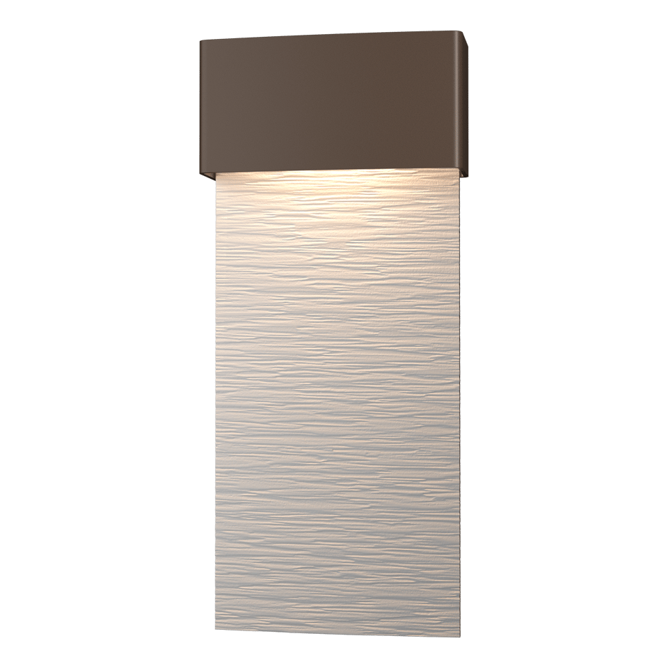 Stratum Large Dark Sky Friendly LED Outdoor Sconce - Coastal Bronze - White Accent by Hubbardton Forge