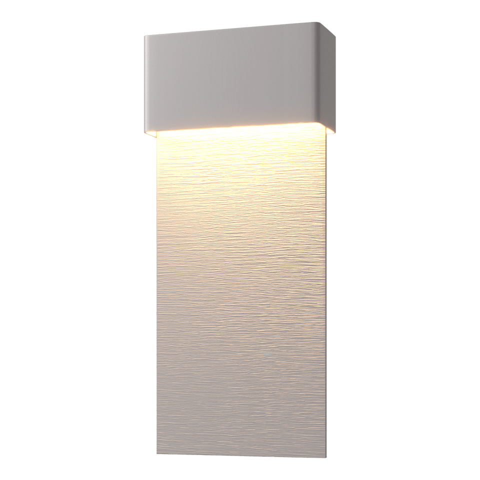 Stratum Large Dark Sky Friendly LED Outdoor Sconce - Coastal Burnished Steel - Coastal Burnished Steel Accent by Hubbardton Forge