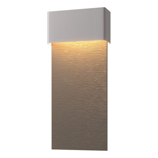 Stratum Large Dark Sky Friendly LED Outdoor Sconce - Coastal Burnished Steel - Coastal Dark Smoke Accent by Hubbardton Forge