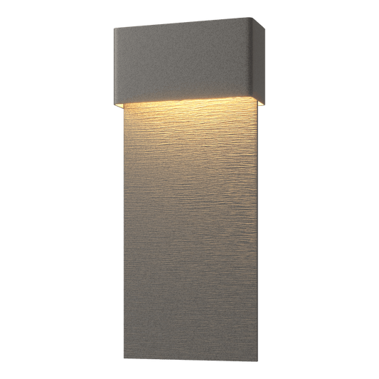 Stratum Large Dark Sky Friendly LED Outdoor Sconce - Natural Iron - Natural Iron Accent by Hubbardton Forge