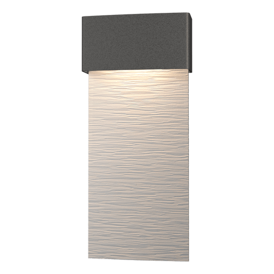 Stratum Large Dark Sky Friendly LED Outdoor Sconce - Natural Iron - White Accent by Hubbardton Forge