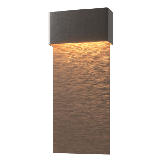 Stratum Large Dark Sky Friendly LED Outdoor Sconce - Oil Rubbed Bronze - Coastal Bronze Accent by Hubbardton Forge