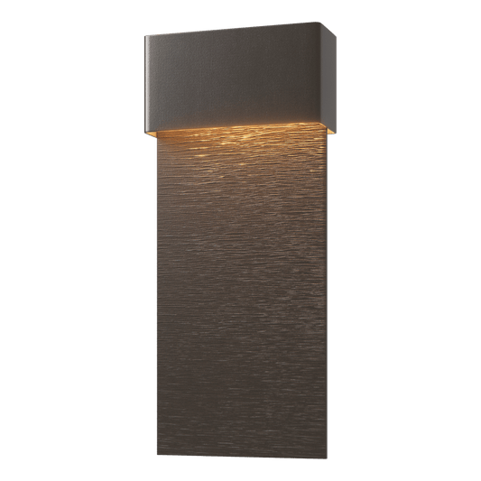 Stratum Large Dark Sky Friendly LED Outdoor Sconce - Oil Rubbed Bronze - Oil Rubbed Bronze Accent by Hubbardton Forge