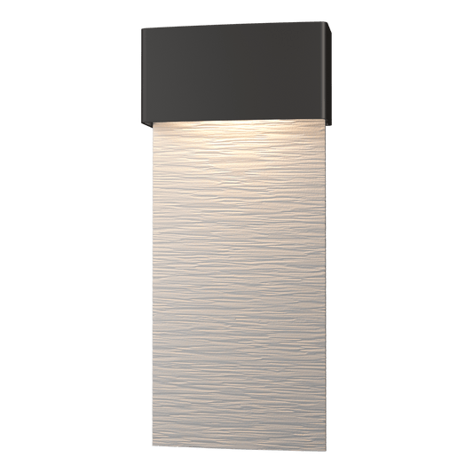 Stratum Large Dark Sky Friendly LED Outdoor Sconce - Oil Rubbed Bronze - White Accent by Hubbardton Forge