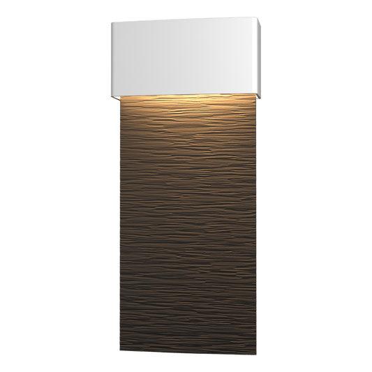 Stratum Large Dark Sky Friendly LED Outdoor Sconce - White - Oil Rubbed Bronze Accent by Hubbardton Forge