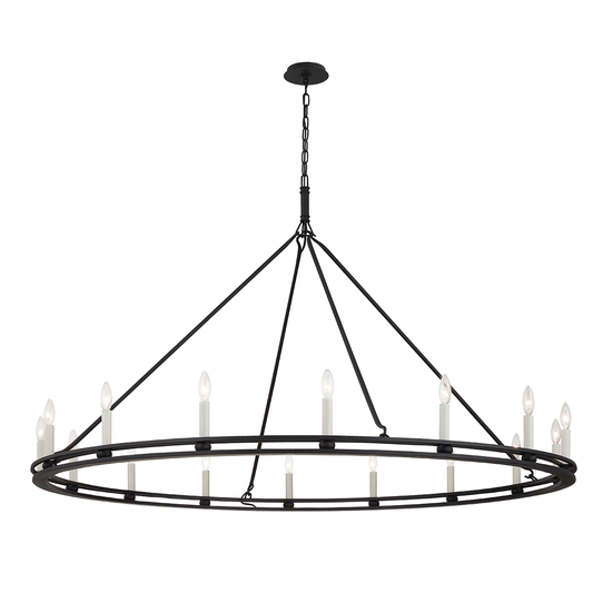 Sutton Chandelier - 16-Light - Textured Black - Troy Lighting F6234-TBK