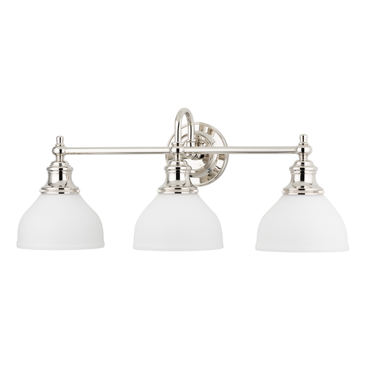 Sutton Vanity Light - 3-Light - Polished Nickel by Hudson Valley Lighting