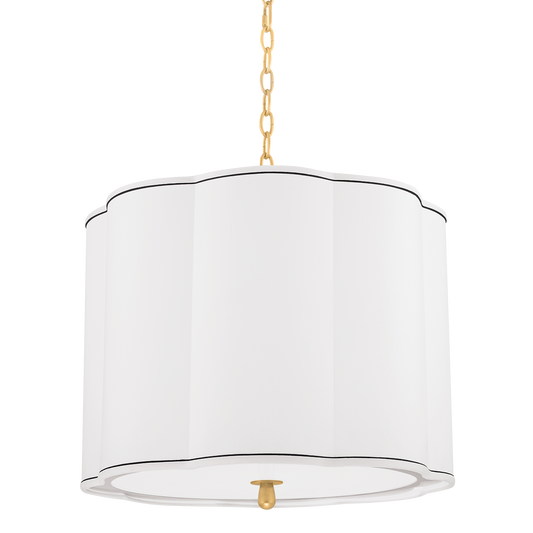 Sweeny Pendant - 4-Light - Aged Brass by Hudson Valley Lighting