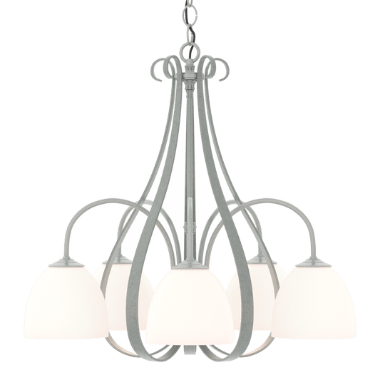 Sweeping Taper 5-Arm Chandelier - Vintage Platinum by Hubbardton Forge