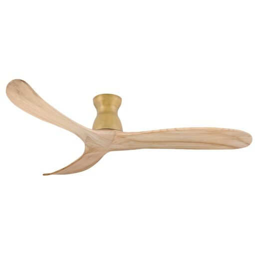 Swell Flush 60" Smart Fan - Heritage Brass - Natural Blades by Hinkley Lighting