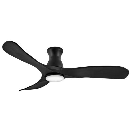 Swell Flush Illuminated 56" LED Smart Fan - Matte Black by Hinkley Lighting