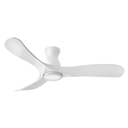 Swell Flush Illuminated 56" LED Smart Fan - Matte White by Hinkley Lighting