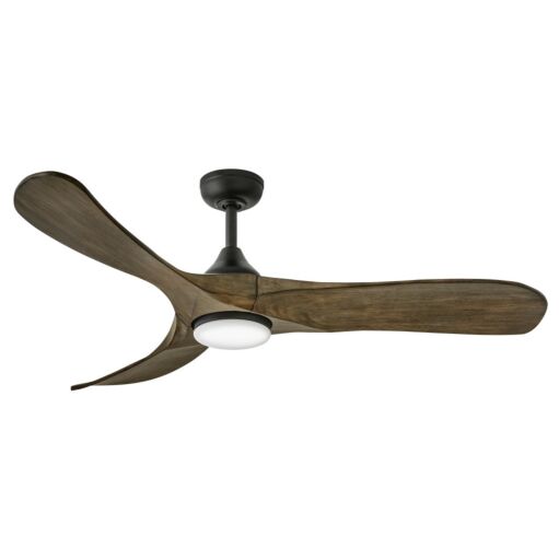 Swell Illuminated 56" LED Smart Fan - Matte Black - Driftwood Blades  - Hinkley Lighting 903856FDB-LDD