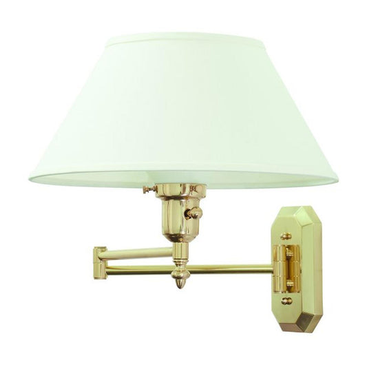 Swing Arm Wall Swing Lamp - WS-704 - Polished Brass by House of Troy