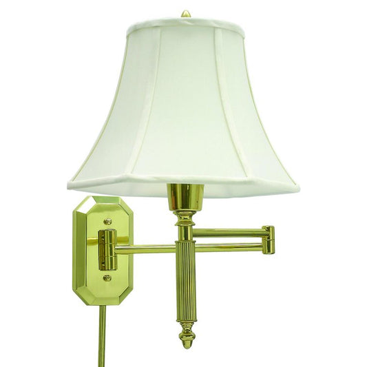 Swing Arm Wall Swing Lamp - WS-706 - Polished Brass by House of Troy