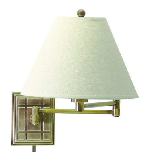 Swing Arm Wall Swing Lamp - WS750-AB - Antique Brass by House of Troy