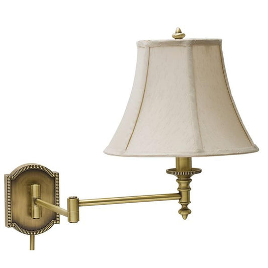 Swing Arm Wall Swing Lamp - WS761-AB - Antique Brass by House of Troy