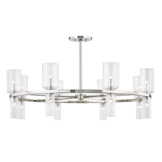 Tabitha Chandelier - 16-Light - Polished Nickel - Mitzi H384816-PN