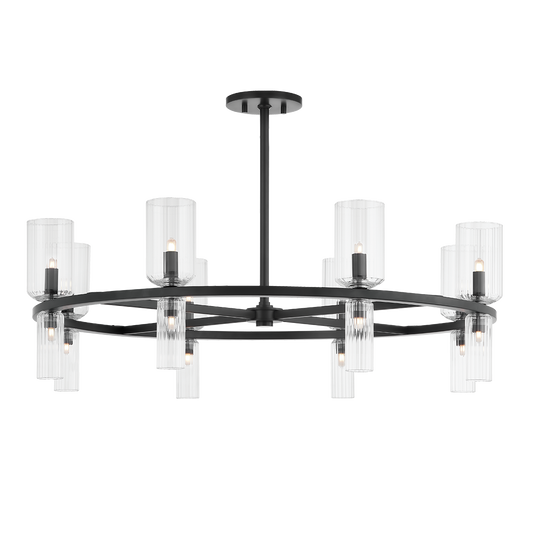 Tabitha Chandelier - 16-Light - Soft Black - Mitzi H384816-SBK