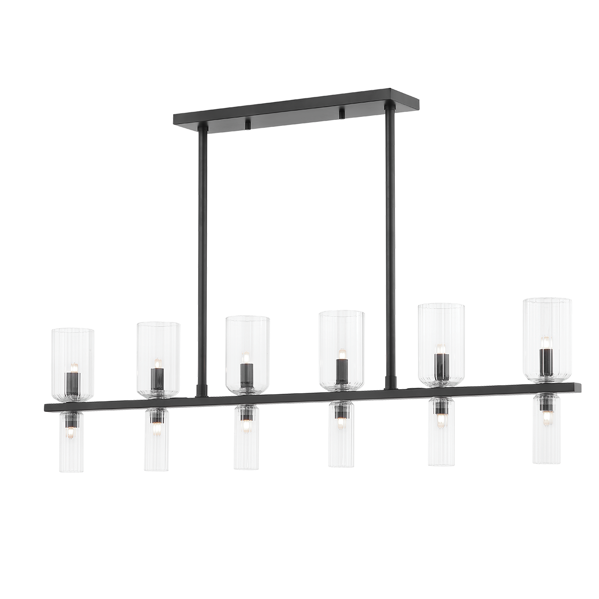 Tabitha Linear Pendant - 12-Light - Soft Black - Mitzi H384912-SBK