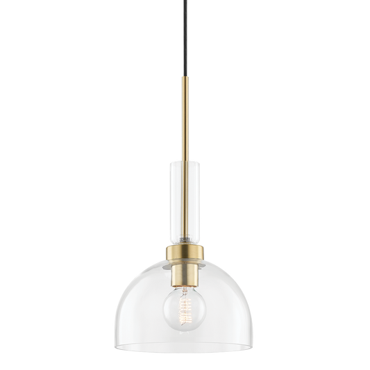 Tabitha Pendant - 1-Light - Aged Brass - Mitzi H384701-AGB