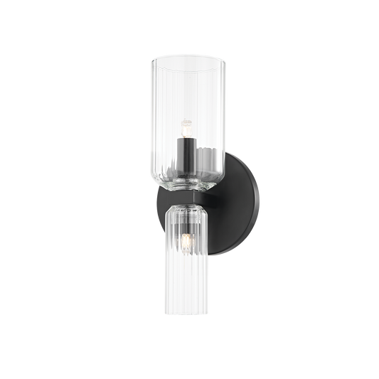 Tabitha Vanity Light - 2-Light - Soft Black - Mitzi H384301-SBK