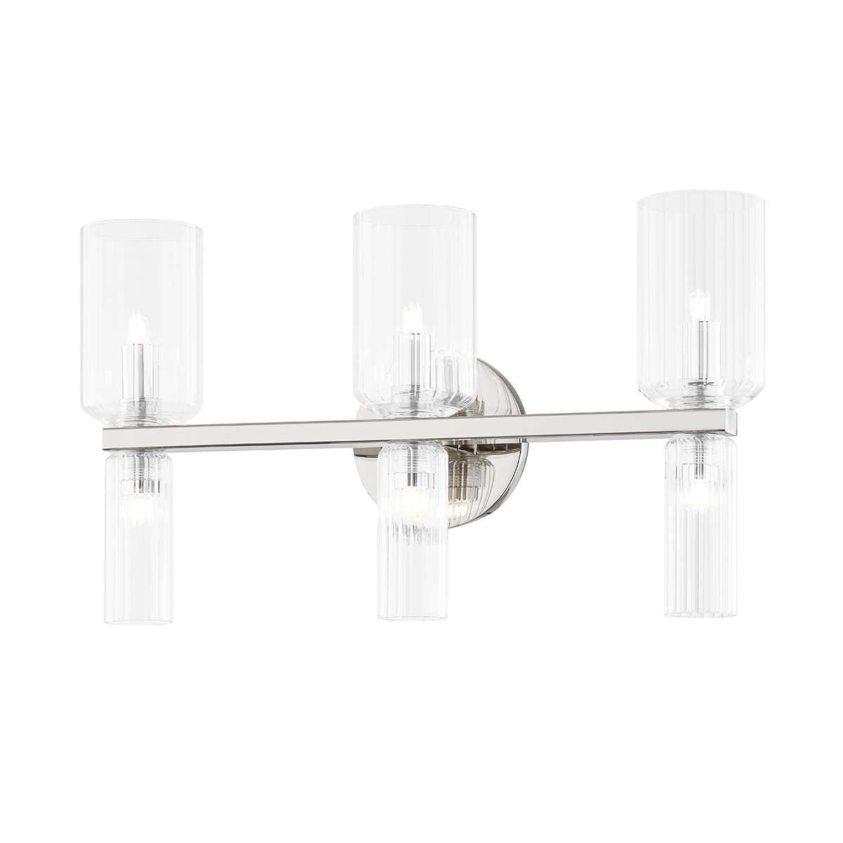 Tabitha Vanity Light - 6-Light - Polished Nickel - Mitzi H384303-PN