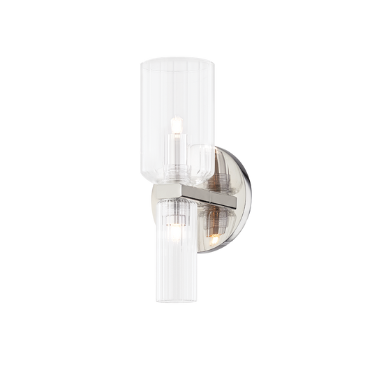 Tabitha Wall Sconce - 2-Light - Polished Nickel - Mitzi H384301-PN