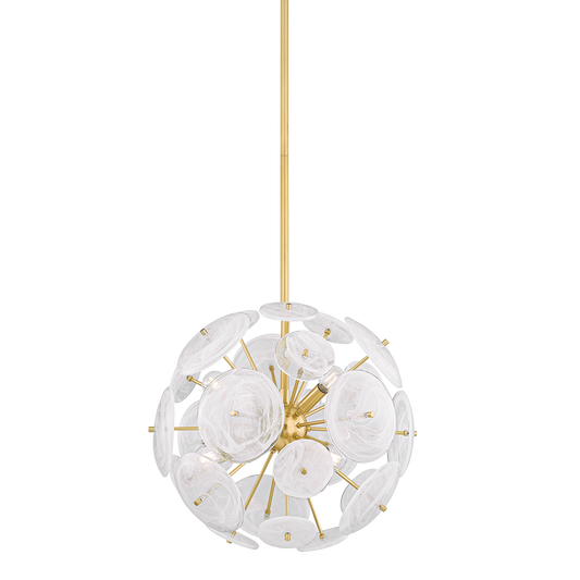 Tamara Chandelier - 6-Light - Aged Brass - Mitzi H1004806-AGB