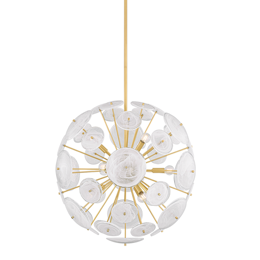 Tamara Chandelier - 9-Light - Aged Brass - Mitzi H1004809-AGB