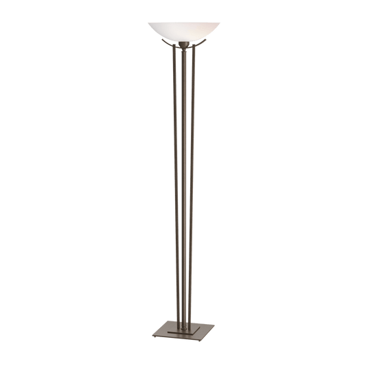 Taper Torchiere - Bronze - Opal Glass by Hubbardton Forge